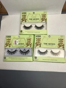 Kiss Lash Couture The Muses Collection Handmade Legacy LMS03/88174 Black 3 PK - Picture 1 of 1