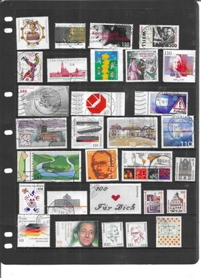 GERMANY 2000. SET 1. SELECTION OF 30. VERY FINE USED. AS PER THE SCAN. - Image 1 of 3
