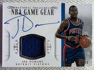Joe Dumars 2014 National Treasures Game Gear Signatures automático/49 Foto 1 de 2