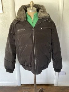 Kenneth Cole Men's Down Parka XXL w/Fur Collar ; Detachable Hood - Picture 1 of 12