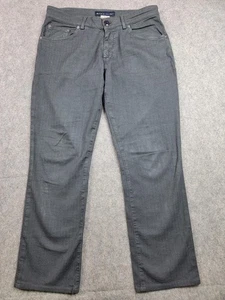 Etro Jeans Uomo 30 Grigio Regular Fit Spina di Pesce Twill Elasticizzato Made in Italy - Foto 1 di 19