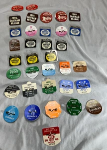 VINTAGE BEACH TAGS OCEAN CITY NJ, CAPE MAY & CHATHAM - 83-00 (LOT OF 35) USED - Bild 1 von 8
