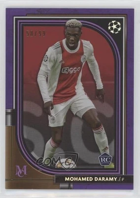 2021-22 Topps Museum Collection UCL Amethyst /99 Mohamed Daramy #27 Rookie RC - Image 1 of 2