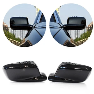 Spiegelkappe  Seitenflügel Für BMW E46 E65 E66 330Ci 745i 750Li Schwarz 2PCS - Bild 1 von 9