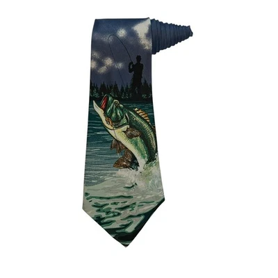 Corbata Designs By A Rogers boca grande pesca lubina 1999 vintage novedad Foto 1 de 4
