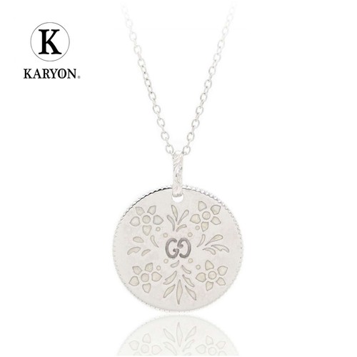 Gucci Collana Donna Icona Fiore Fiore Conchiglia Conchiglia Oro Bianco