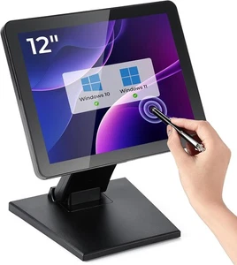 MUNBYN 12 inch LED POS Touchscreen Multi-Touch Monitor VGA/HDMI Small Business - Picture 1 of 10