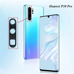 Black Rear Back Camera Glass Lens Cover Replacement Parts For Huawei P30 Pro/P30 - Photo 1 sur 10
