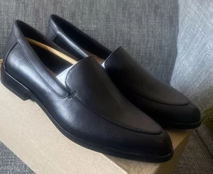 Clarks Bizzy Dawn Women's Loafer Shoes Black Leather Size UK 5D/38 - Picture 1 of 6
