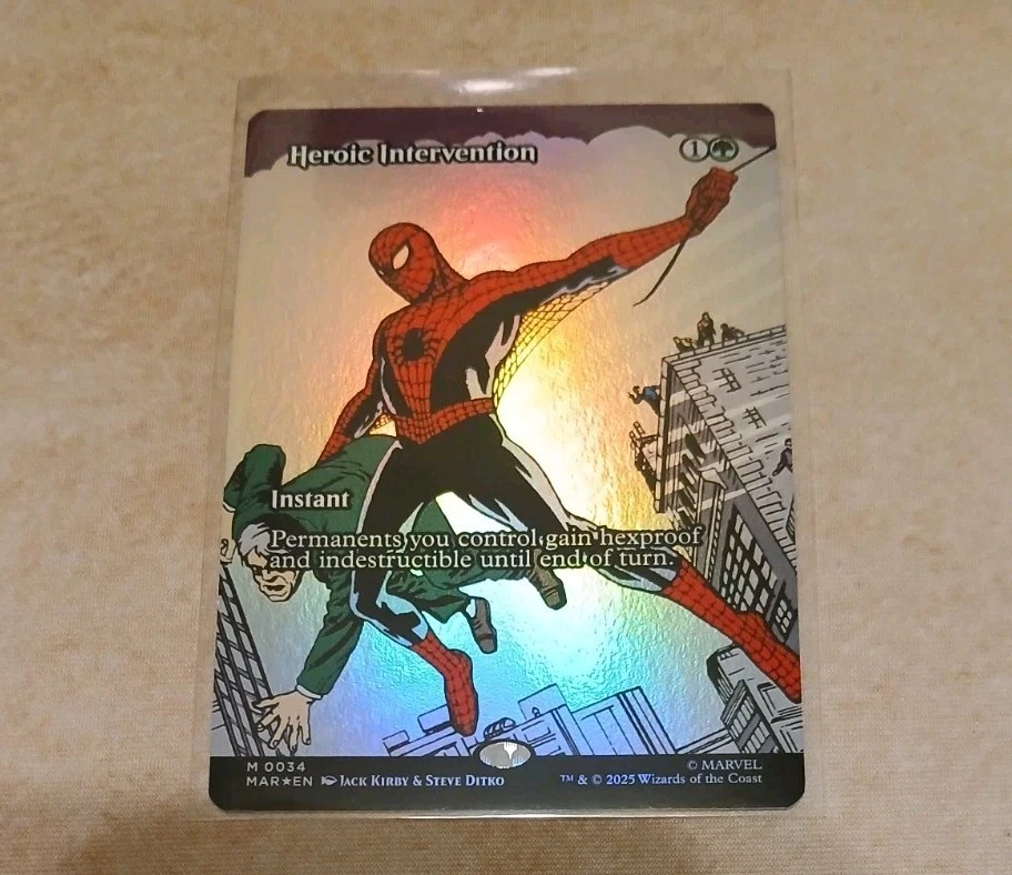 Heroic Intervention Borderless FOIL Marvel Universe Eternal-Legal MTG MINT - Image 1 of 1