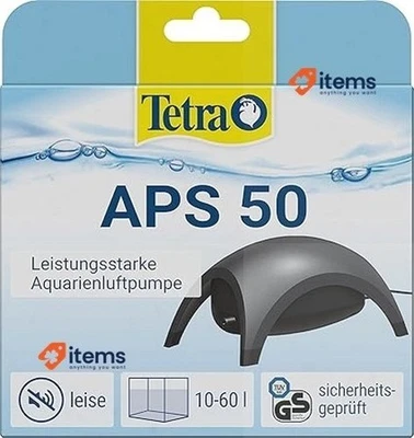 Tetra APS 50 Aquarium Pump 10 - 60 L Black Airsilent Maxi Air Corded Electric - image 1 of 4