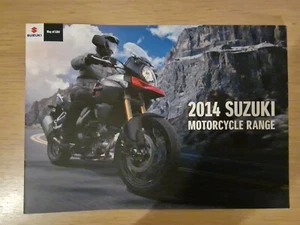 Suzuki Motorcycle Range 26 Page Brochure, 2014 & 4 Flyer Cards, Acces Pricelist  - Picture 1 of 17