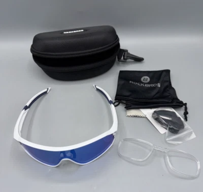 Фотохромные солнцезащитные очки для взрослых велоспорт спорт белый/синий - Изображение 1 из 4