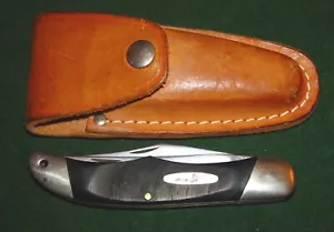 Beautiful Vintage BUCK KNIFE 317 Trailblazer 2 Blade Pocket Knife with Sheath - Picture 1 of 10