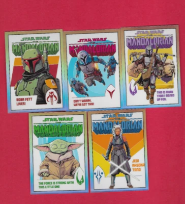 Star Wars Topps Mandalorian Chrome 2022 set complet Comic Book Artwork Cards - Photo 1/2