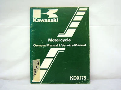 KAWASAKI KDX175 MANUAL DE SERVICIO Y PROPIETARIO A3 99920-1167-01 (#311 Foto 1 de 4