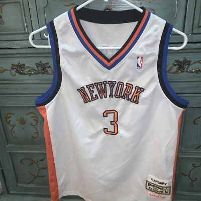 JERSEY JUVENIL STEPHON MARBURY MITCHELL & NESS MADERA DURA CLÁSICO NEW YORK KNICKS L Foto 1 de 4