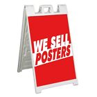 WE SELL POSTERS Signicade 24x36 Aframe Sidewalk Sign Banner Decal ARTWORK ART