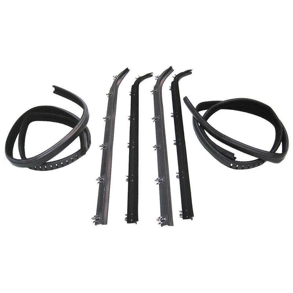 Inner & Outer Sweep Belt & Glass Run Window Channel Kit 84-91 Ford Econoline Van - Image 1 of 1