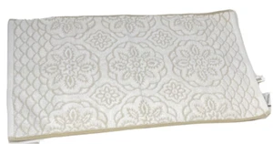 Martex Rosa Floral Mermaid Jacquard 100% Cotton Hand Towel - Almond / White - Picture 1 of 2