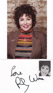 RUBY WAX - Girls on Top - Absolutely Fabulous - HAND SIGNED INDEX CARD + PHOTO - Picture 1 of 2