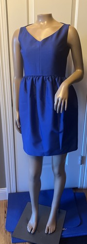 KATE SPADE Mini Abito Lapislazzuli Tasche Scollo V Festa Donna Taglia 0 Blu Royal