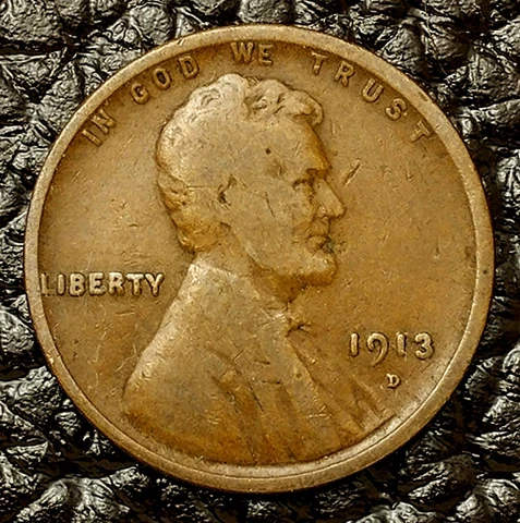 1913-D Lincoln Wheat Cent ~ GOOD (GD) Condition ~ $20 ORDERS SHIP FREE! Cover