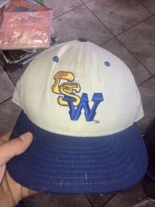 Vintage weiß Golden State Warriors New Era 59fifty Snapback 100% Wolle selten 80er 90er - Bild 1 von 4
