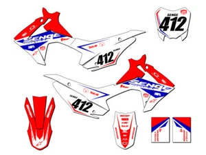 2013-2018 CRF 110 BINARY Red Senge Graphics Kit Compatible with Honda - Picture 1 of 10