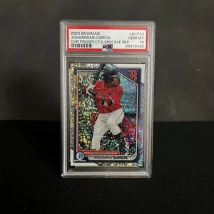 Johanfran Garcia Bowman 1st PSA 10 2024 Chrome Prospects /299 Speckle Refractor - Picture 1 of 2