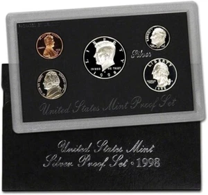 1998 Silver Proof Set U.S. Mint Original Government Packaging OGP COA🔥! - Picture 1 of 6