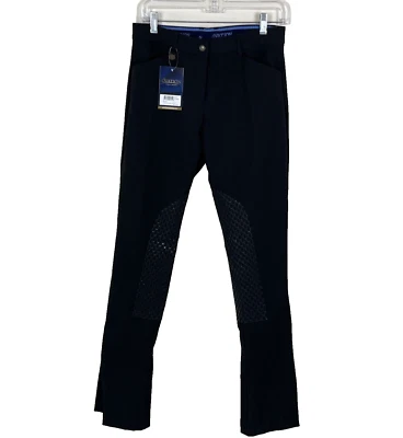 Pantalones de equitación Ovation Kentucky GripX Jodhpurs para mujer 28 negro regular nuevos con etiquetas Foto 1 de 4
