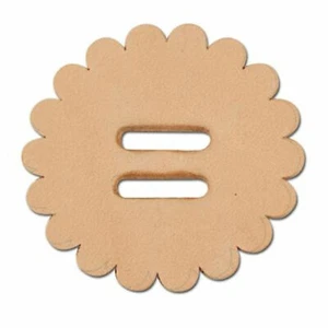 Slotted Scalloped Rossette Conchos 6 Pk 1-3/4" 4132-06 by Tandy Leather - Picture 1 of 1