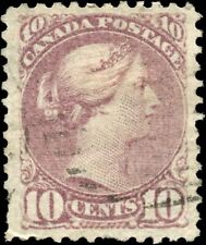 Canada Used F-VF 10c Scott #40 1877 Small Queen Issue Stamp 