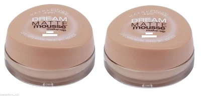 2x 18ml MAYBELLINE DREAM MATTE MOUSSE MAKE-UP  - Bild 1 von 2