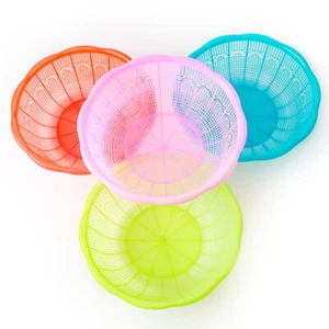 4pcs Colander Bowl Rice Basket Washing Bowl Stackable Wegetable Basket Fruit - Picture 1 of 9