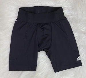 Adidas Techfit Compression Climalite Youth Active Shorts Black SZ(S) W18.5" - Picture 1 of 8