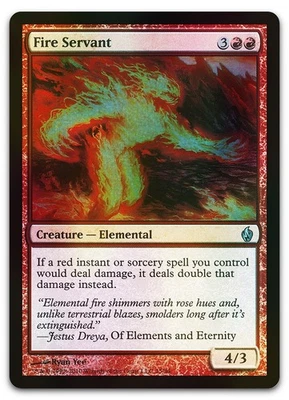 Fire Servant #15 (Foil) (NM) Premium Deck Fire Lightning PD2 Magic MTG - Image 1 of 2