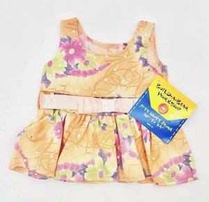 Build A Bear Sherbet Orange, Pink, & Purple Floral Summer Spring Sundress NWT - Picture 1 of 3