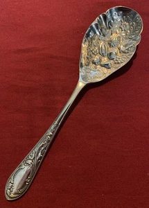 Antique Silver Plated Berry Spoon By John Henry Potter c.1890’s - Picture 1 of 7