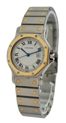 Cartier 29mm Ladies Santos Octagon Two Tone Swiss Automatic Watch- Ref: 2966! - Image 1 of 4