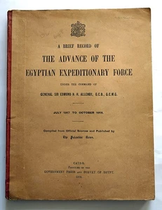 Palestine, Advance of the E.E.F., Allenby, T.E. Lawrence of Arabia, 1st edn 1919 - Picture 1 of 5