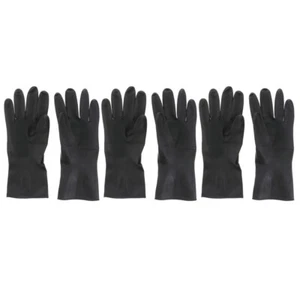 3 Pairs Reusable Gloves Shampoo Man Work Hair Dye Protector for Dying - Picture 1 of 12