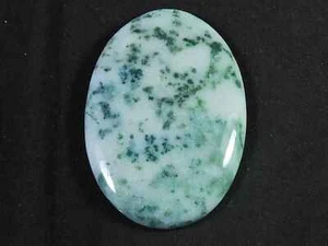 Natural Green Moss Agate Oval Shape 32X58MM Cabochon loose Gemstone 76Cts. - Picture 1 of 8