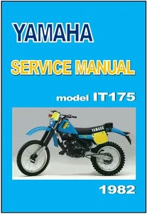 YAMAHA Workshop Manual IT175 J 1982 Maintenance Service & Repair IT175J - Picture 1 of 6