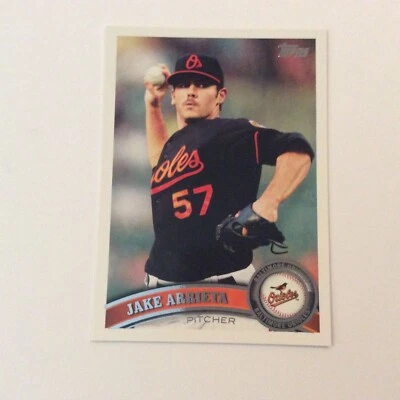 2011 Topps #393 Jake Arrieta Baltimore Orioles - Image 1 of 2