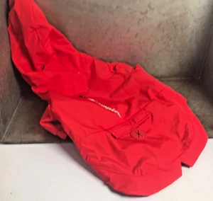 CHAMPION Water Resistant Dog Windbreaker Jacket Red Size Medium w Logos Exc - Picture 1 of 10