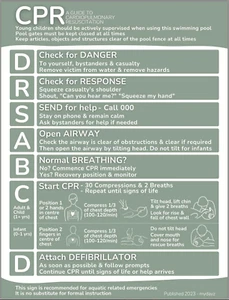Pool Safety CPR Sign - Australia Wide (BEIGE) - Picture 1 of 16