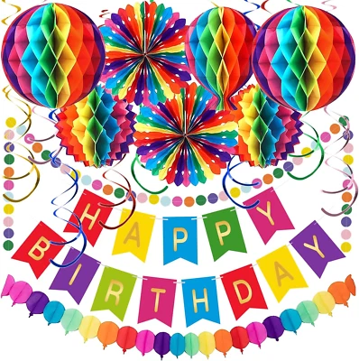 Geburtstagsdeko Premium Wiederverwendbare Party Deko Geburtstag Deko Zubehör mit - Bild 1 von 4