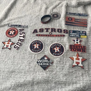 Houston Astros Decals & Stickers Lot of 9 Items - Picture 1 of 6